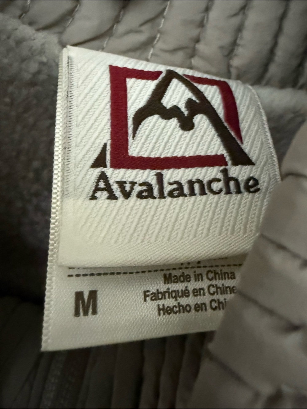 Avalanche Women’s Medium Taupe Puffer Jacket Soft Nylon Mock Neck Full Zip - Picture 9 of 10